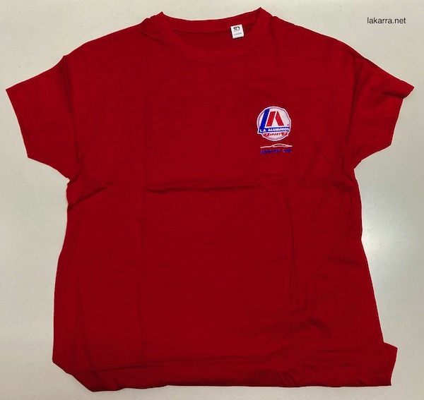 t shirt 2022 la aluminios rojo
